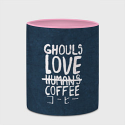 Кружка 3D Ghouls Love Coffee, цвет: 3D-белый + розовый — фото 2