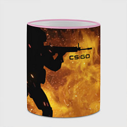 Кружка 3D CS:GO Dark Fire, цвет: 3D-розовый кант — фото 2
