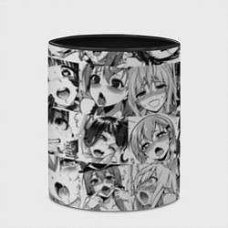 Кружка 3D Ahegao Babes, цвет: 3D-белый + черный — фото 2