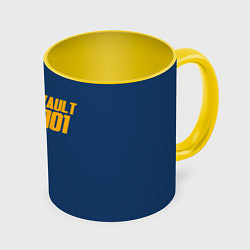 Кружка 3D VAULT 101, цвет: 3D-белый + желтый