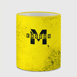 Кружка 3D Metro Exodus: Yellow Grunge, цвет: 3D-желтый кант — фото 2
