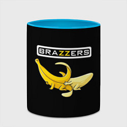 Кружка 3D Brazzers: Black Banana, цвет: 3D-белый + небесно-голубой — фото 2