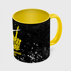 Кружка 3D TOP: Skeleton Clique, цвет: 3D-белый + желтый