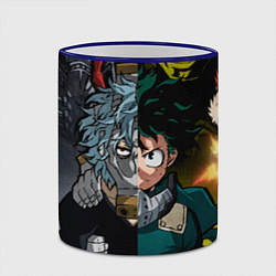 Кружка 3D Моя геройская академия 1, цвет: 3D-синий кант — фото 2
