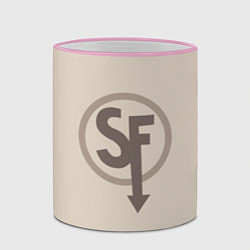 Кружка 3D SANITYS FALL, цвет: 3D-розовый кант — фото 2