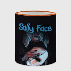 Кружка 3D Sally Face, цвет: 3D-оранжевый кант — фото 2
