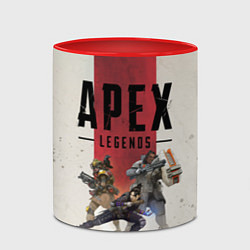 Кружка 3D Apex Legends, цвет: 3D-белый + красный — фото 2