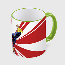 Кружка 3D Всемогущий, цвет: 3D-светло-зеленый кант