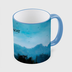 Кружка 3D BLACK DESERT, цвет: 3D-небесно-голубой кант