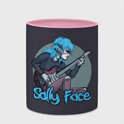 Кружка 3D Sally Face: Rock, цвет: 3D-белый + розовый — фото 2