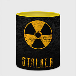 Кружка 3D STALKER: Radioactive, цвет: 3D-белый + желтый — фото 2