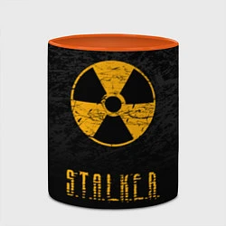 Кружка 3D STALKER: Radioactive, цвет: 3D-белый + оранжевый — фото 2