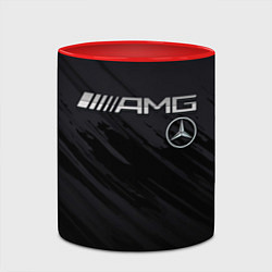 Кружка 3D Mercedes AMG, цвет: 3D-белый + красный — фото 2