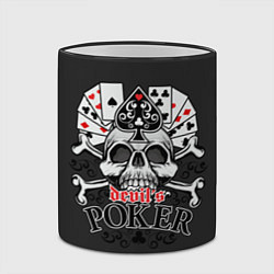 Кружка 3D Poker devils, цвет: 3D-черный кант — фото 2