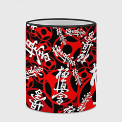 Кружка 3D Каратэ киокушинкай паттерн, цвет: 3D-черный кант — фото 2