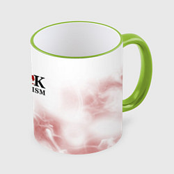 Кружка 3D Не люблю капитализм!, цвет: 3D-светло-зеленый кант