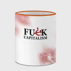 Кружка 3D Не люблю капитализм!, цвет: 3D-оранжевый кант — фото 2