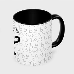 Кружка 3D ЪУЪ СЪУКА, цвет: 3D-белый + черный