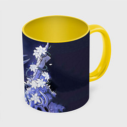 Кружка 3D Hollow Knight, цвет: 3D-белый + желтый