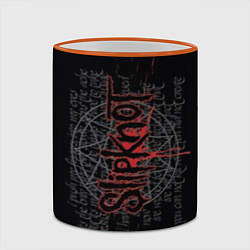 Кружка 3D Slipknot: Pentagram, цвет: 3D-оранжевый кант — фото 2