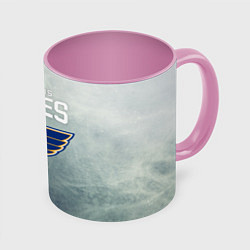 Кружка 3D St Louis Blues, цвет: 3D-белый + розовый
