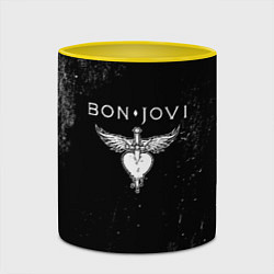 Кружка 3D Bon Jovi, цвет: 3D-белый + желтый — фото 2