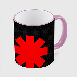 Кружка 3D RED HOT CHILI PEPPERS, цвет: 3D-розовый кант