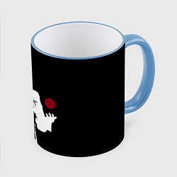 Кружка 3D Рюк в свете, цвет: 3D-небесно-голубой кант