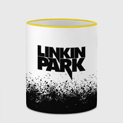 Кружка 3D LINKIN PARK, цвет: 3D-желтый кант — фото 2