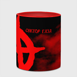 Кружка 3D Сектор Газа, цвет: 3D-белый + красный — фото 2
