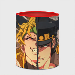 Кружка 3D Dio Brando x Jotaro, цвет: 3D-белый + красный — фото 2