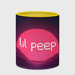 Кружка 3D Lil peepLogo, цвет: 3D-белый + желтый — фото 2