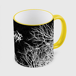 Кружка 3D GHOSTEMANE, цвет: 3D-желтый кант