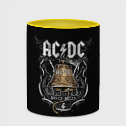 Кружка 3D ACDC - hells bells, цвет: 3D-белый + желтый — фото 2