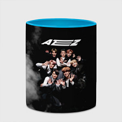 Кружка 3D Ateez, цвет: 3D-белый + небесно-голубой — фото 2