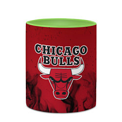 Кружка 3D CHICAGO BULLS, цвет: 3D-белый + светло-зеленый — фото 2