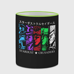 Кружка 3D JoJo Bizarre Adventure, цвет: 3D-светло-зеленый кант — фото 2