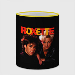 Кружка 3D Roxette, цвет: 3D-желтый кант — фото 2