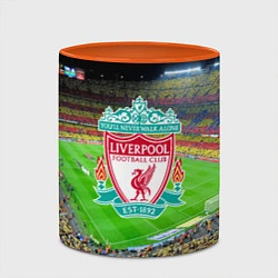 Кружка 3D FC Liverpool, цвет: 3D-белый + оранжевый — фото 2