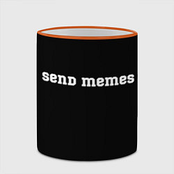 Кружка 3D Send Memes, цвет: 3D-оранжевый кант — фото 2