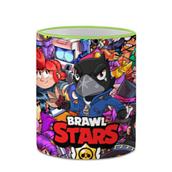 Кружка 3D BRAWL STARS CROW, цвет: 3D-светло-зеленый кант — фото 2