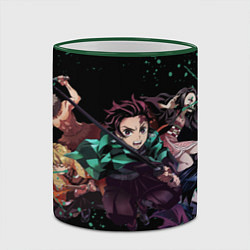 Кружка 3D KIMETSU NO YAIBA, цвет: 3D-зеленый кант — фото 2