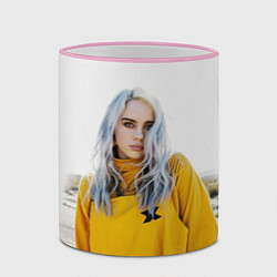 Кружка 3D BILLIE EILISH, цвет: 3D-розовый кант — фото 2