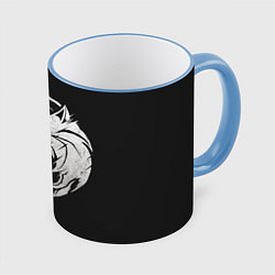 Кружка 3D The Witcher 3: Wild Hunt, цвет: 3D-небесно-голубой кант
