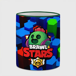 Кружка 3D BRAWL STARS SPIKE, цвет: 3D-зеленый кант — фото 2