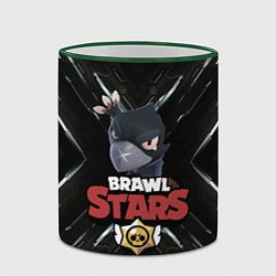 Кружка 3D BRAWL STARS CROW, цвет: 3D-зеленый кант — фото 2