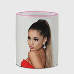 Кружка 3D Ariana Grande Ариана Гранде, цвет: 3D-розовый кант — фото 2