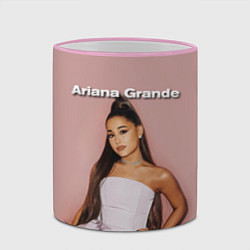 Кружка 3D Ariana Grande Ариана Гранде, цвет: 3D-розовый кант — фото 2