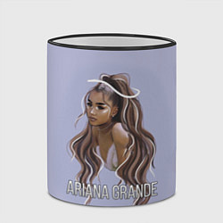 Кружка 3D Ariana Grande Ариана Гранде, цвет: 3D-черный кант — фото 2