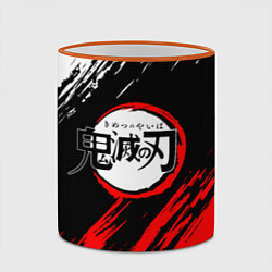 Кружка 3D KIMETSU NO YAIBA, цвет: 3D-оранжевый кант — фото 2